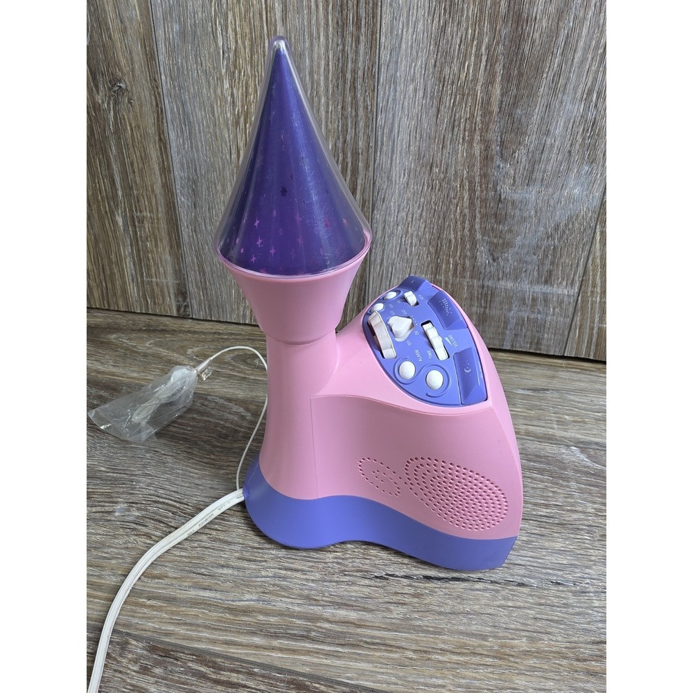 Disney Princess Alarm Clock Radio Star Light Castle Projector Pink - Picture 7 of 8